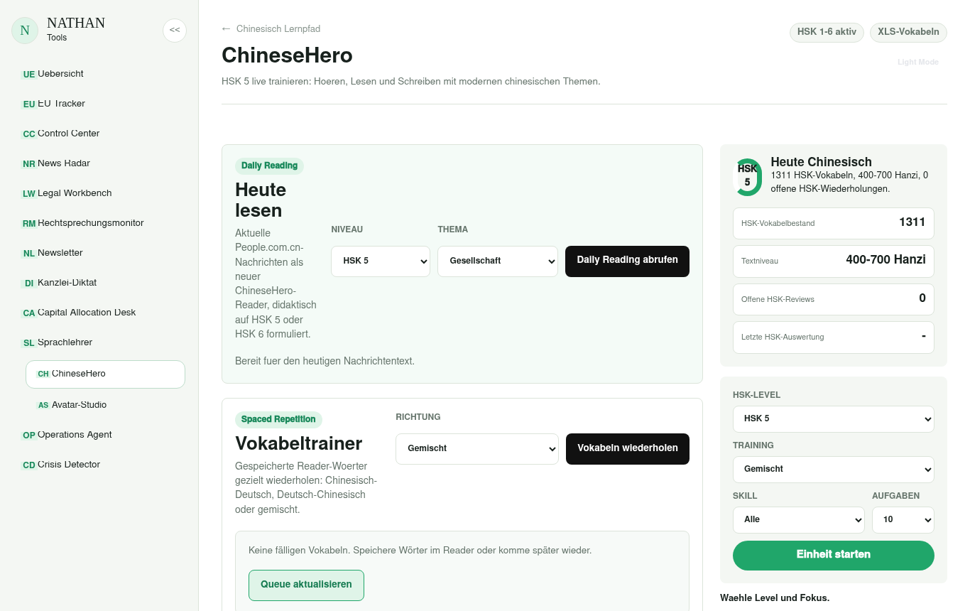 Screenshot of ChineseHero